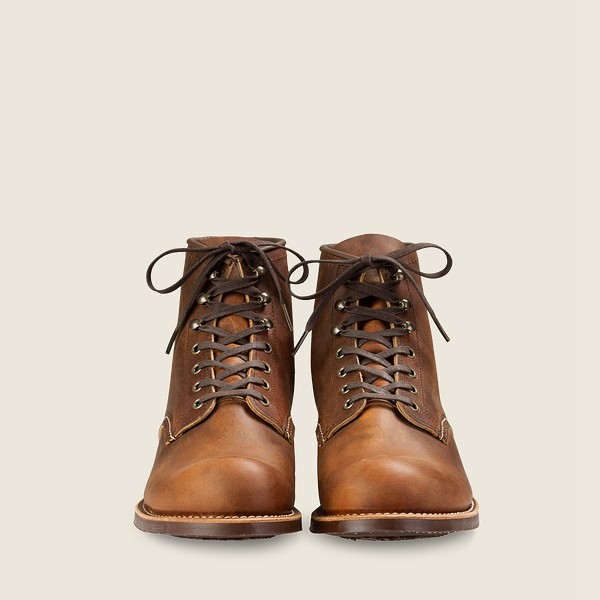 Red Wing Mens Heritage Boots - Blacksmith - 6-inchr Rough & Tough Leather - Brown - WIM409128